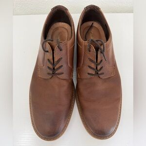 Clarks Men’s Brown Leather Oxford Dress Shoes Lace Up Comfort Business size101/2